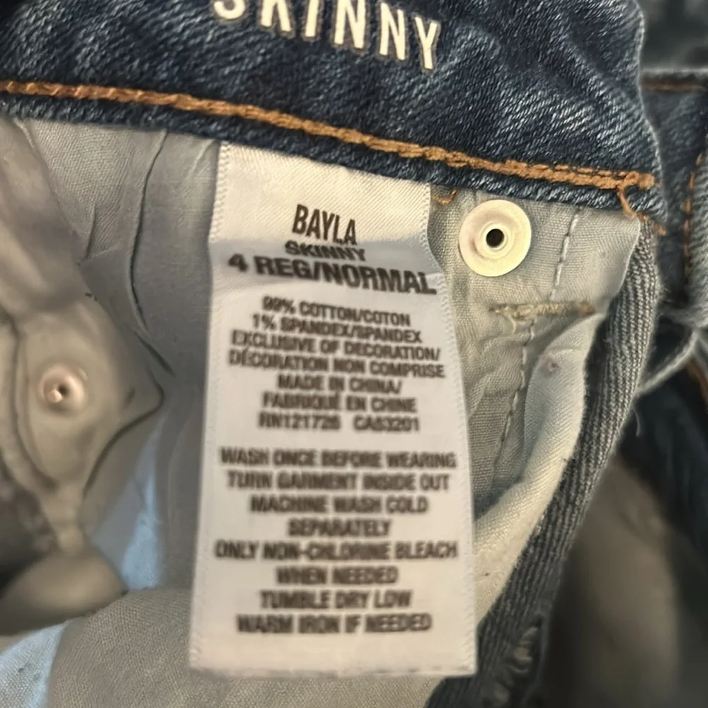 Aeropostale Bayla Skinny Jeans Denim‎ Womens 4 R - Picture 8 of 10
